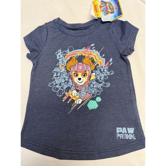 New Paw Patrol Baby and Toddler Girls Short Sleeve T-Shirt Sz 12 mos. Logos - Picture 1 of 6